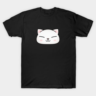 Cute White Cat Face T-Shirt